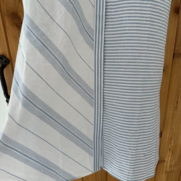 Soft Surroundings Size Medium Seaport Linen Hidden Placket Midi Dress - Picture 7 of 11